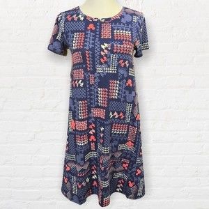 LulaRoe XXS Dark Blue Mickey Mouse Carly Swing Dress NWT